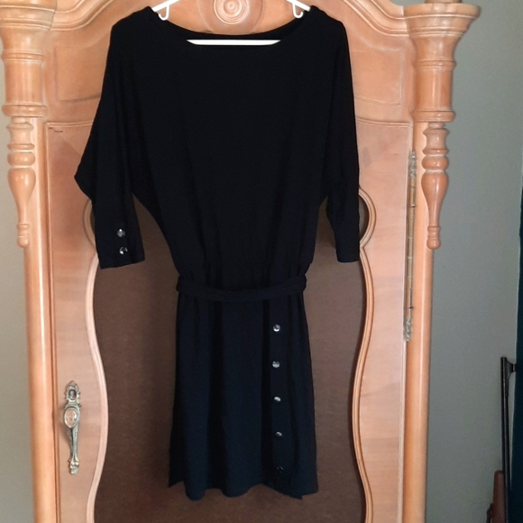 White House Black Market knee length black dress - Picture 1 of 4